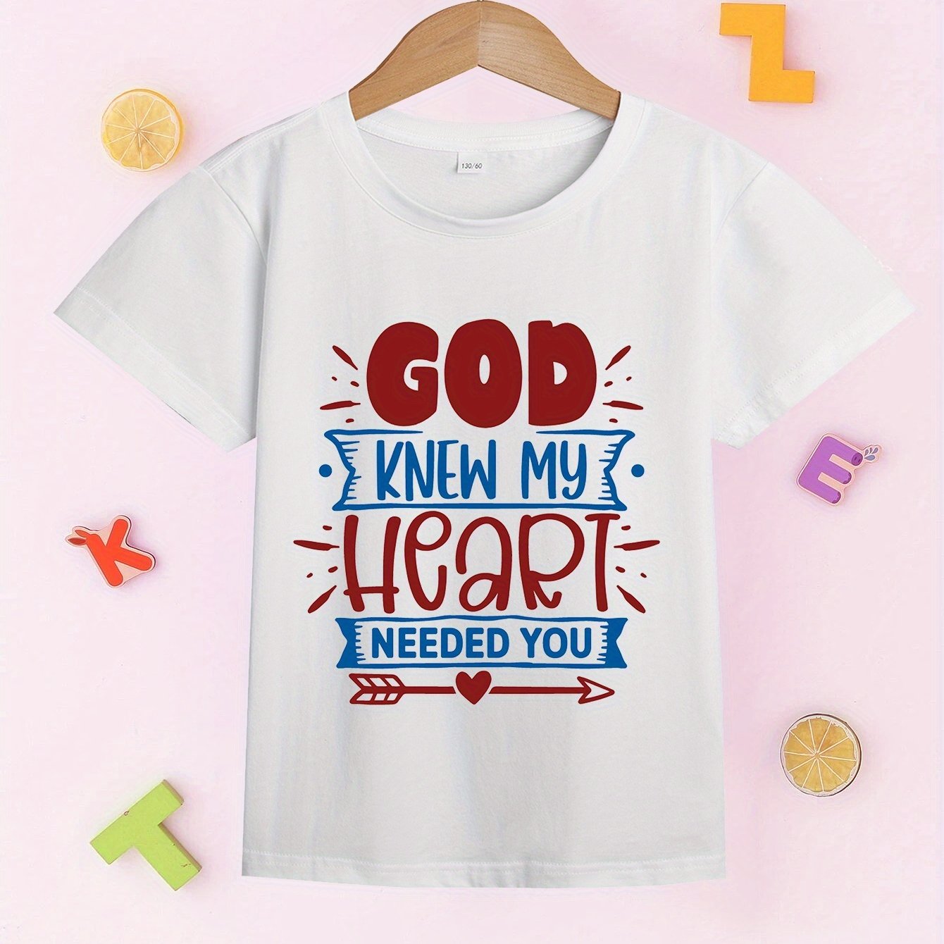 God Knew My Heart Needed You Youth Christian T-shirt claimedbygoddesigns