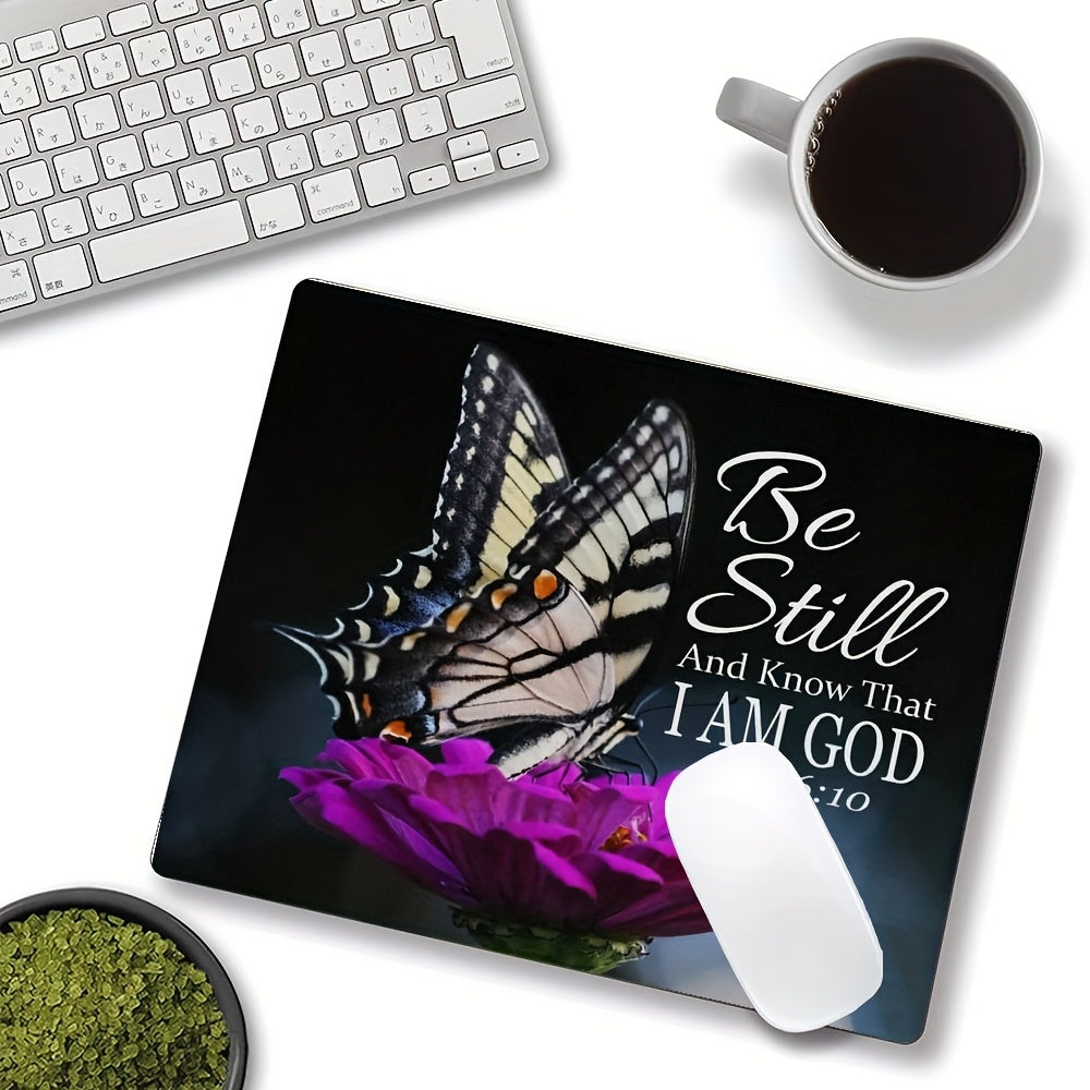 Be Still & Know That I Am God Christian Computer Mouse Pad claimedbygoddesigns