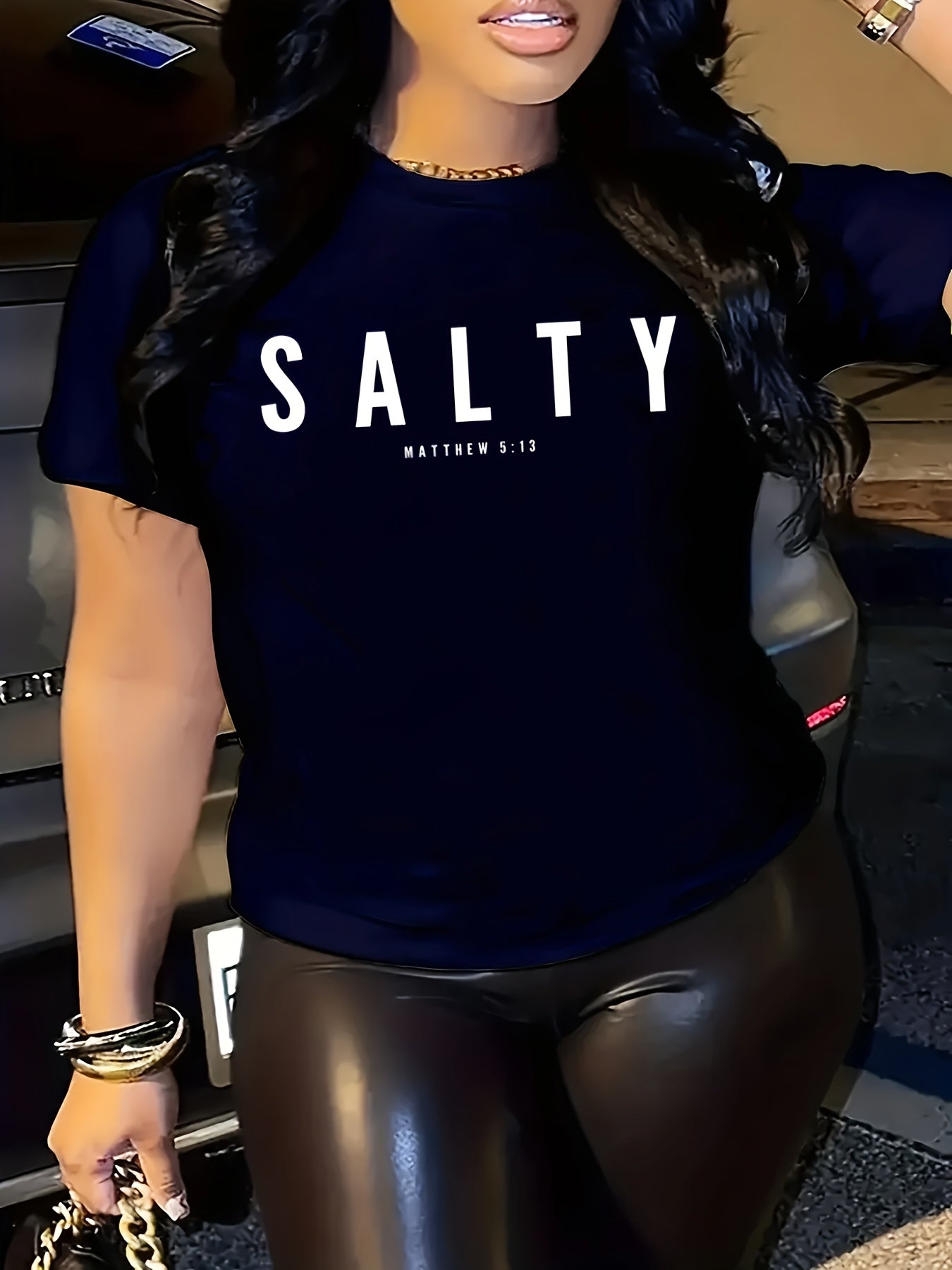 Mattew 5:13 Salty Plus Size Women's Christian T-shirt claimedbygoddesigns