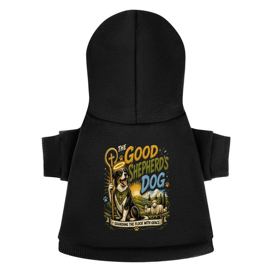 The Good Shepherd's Dog Christian Pet Hooded Pullover Sweatshirt Dog Hoodie Warm, Soft & Breathable - ClaimedbyGodDesigns