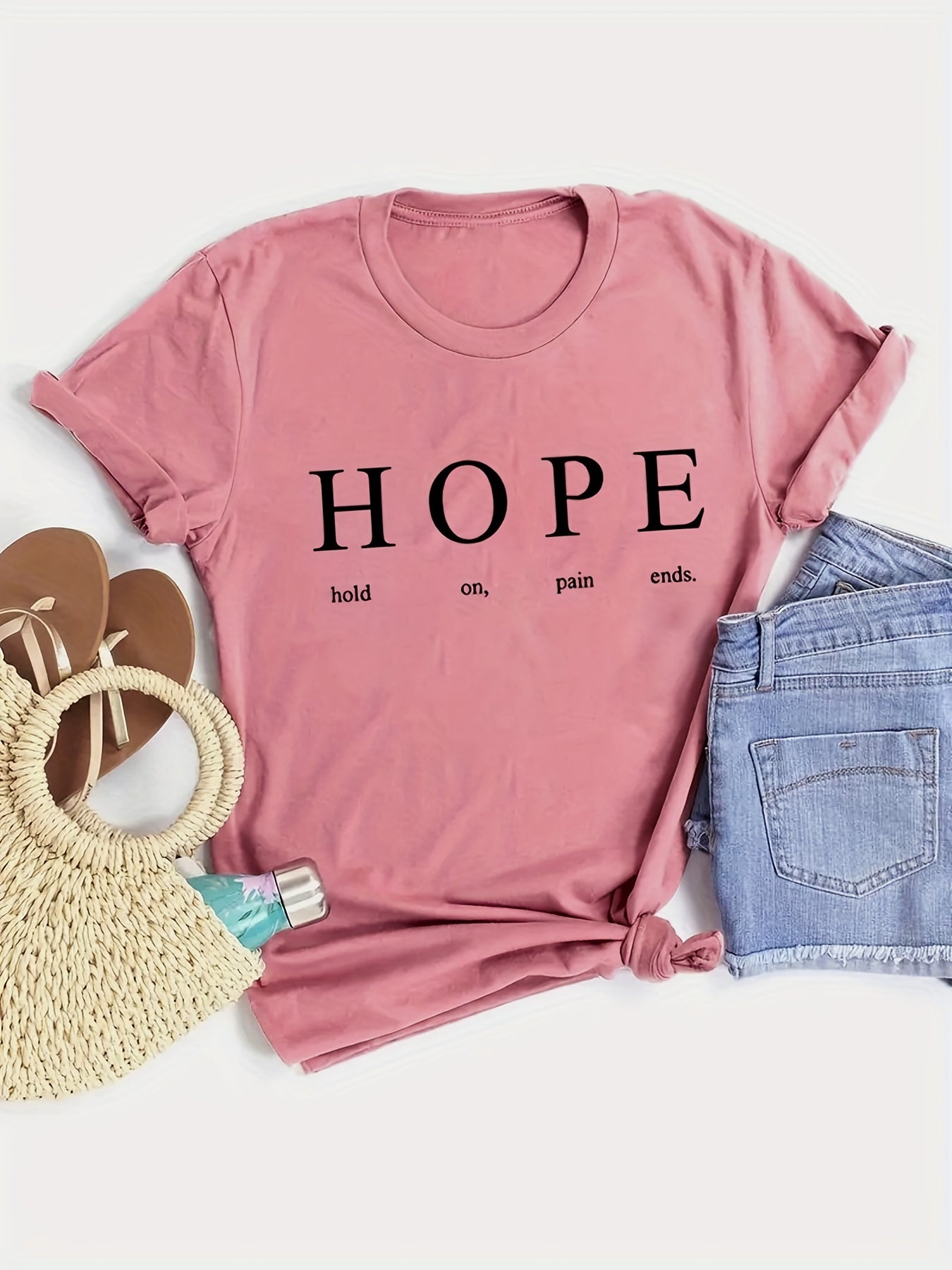 HOPE: Hold On Pain Ends Women's Christian T-shirt claimedbygoddesigns