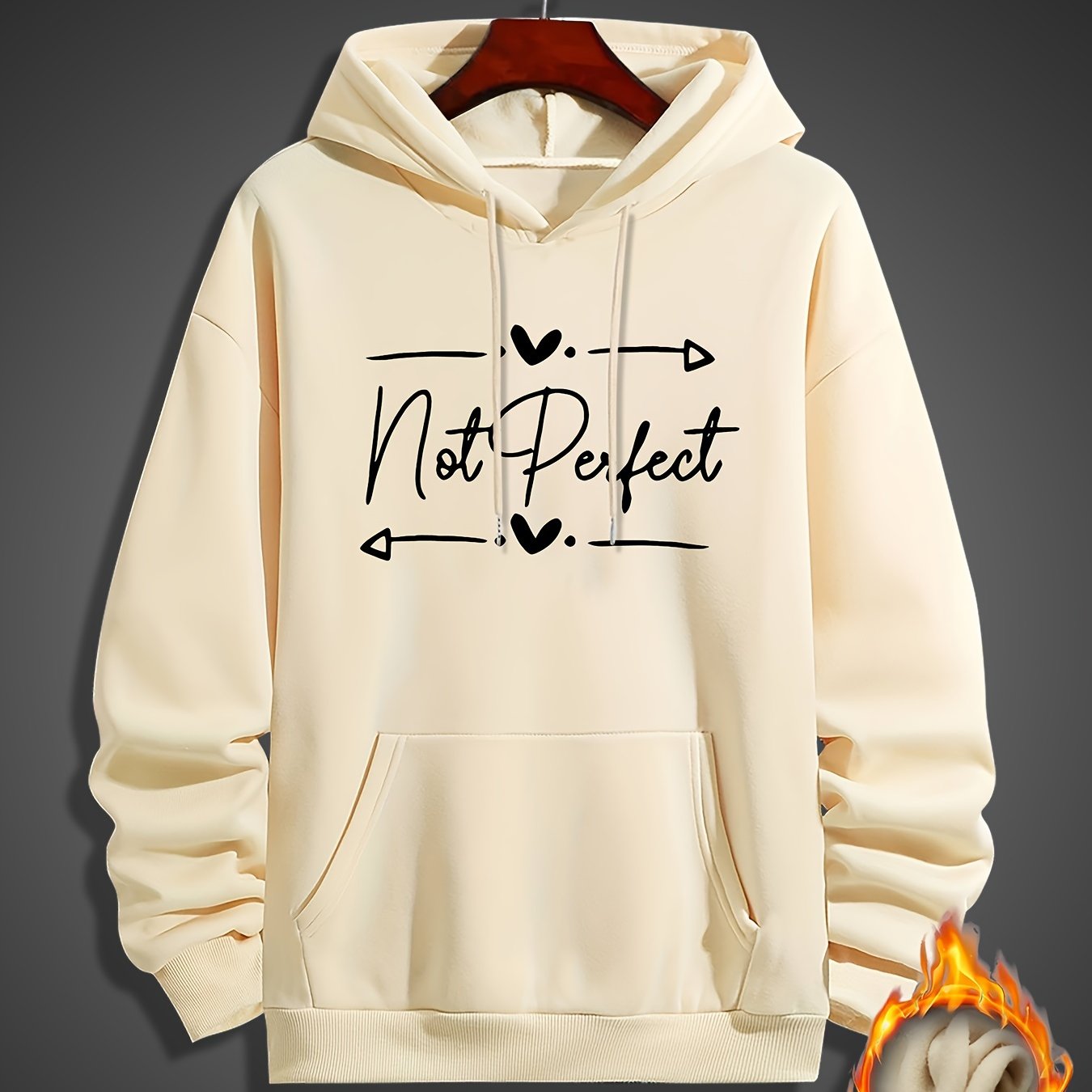 Not Perfect Men's Christian Pullover Hooded Sweatshirt claimedbygoddesigns