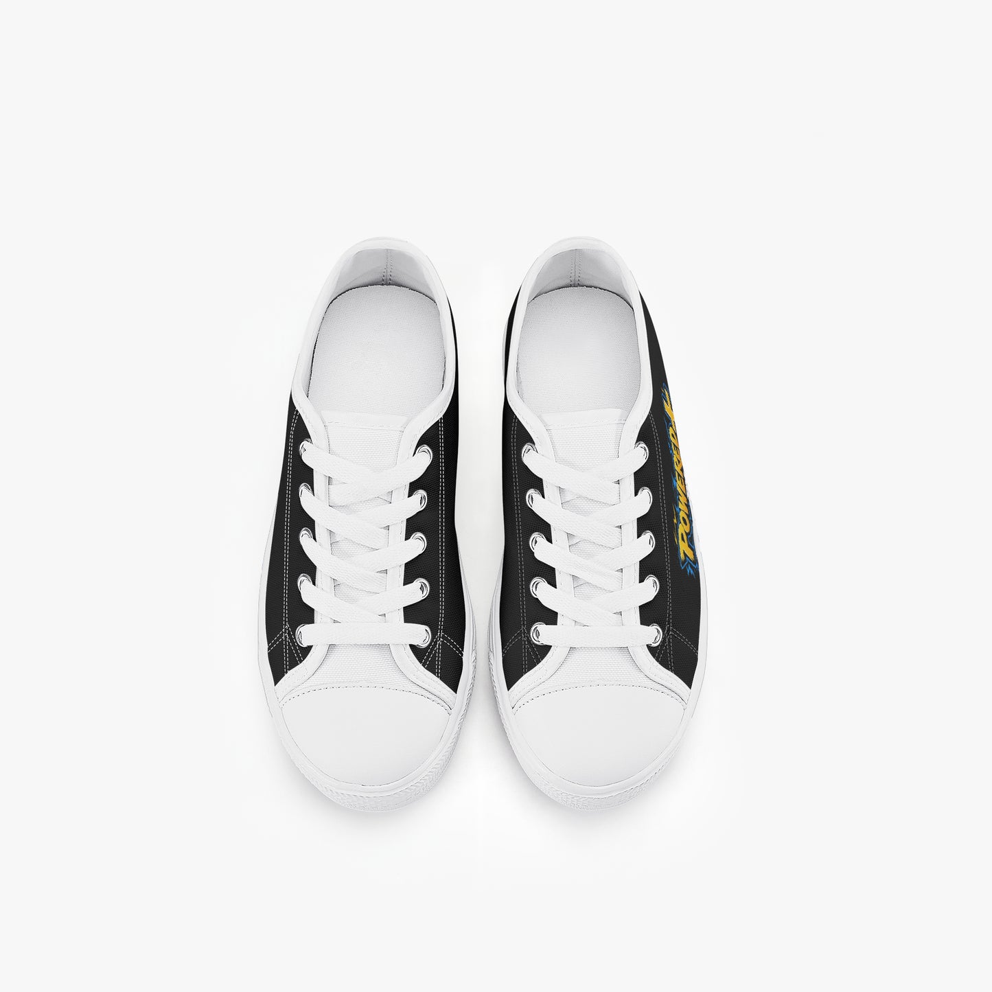 Powered By Prayer Christian Kid’s Low - Top Canvas Shoes - ClaimedbyGodDesigns