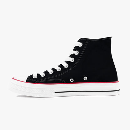 Faith Runs Deeper Than Blood unisex Christian high-top canvas sneakers, view 9