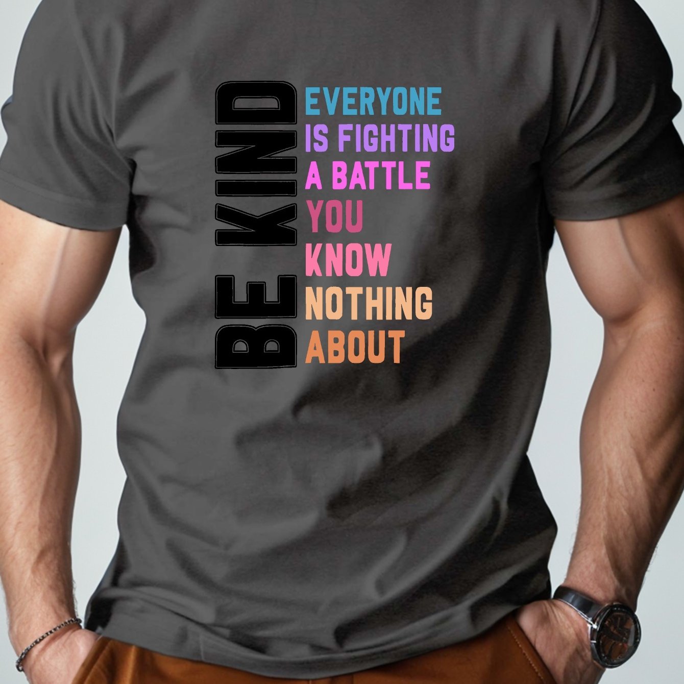 BE KIND Men's Christian T-shirt claimedbygoddesigns