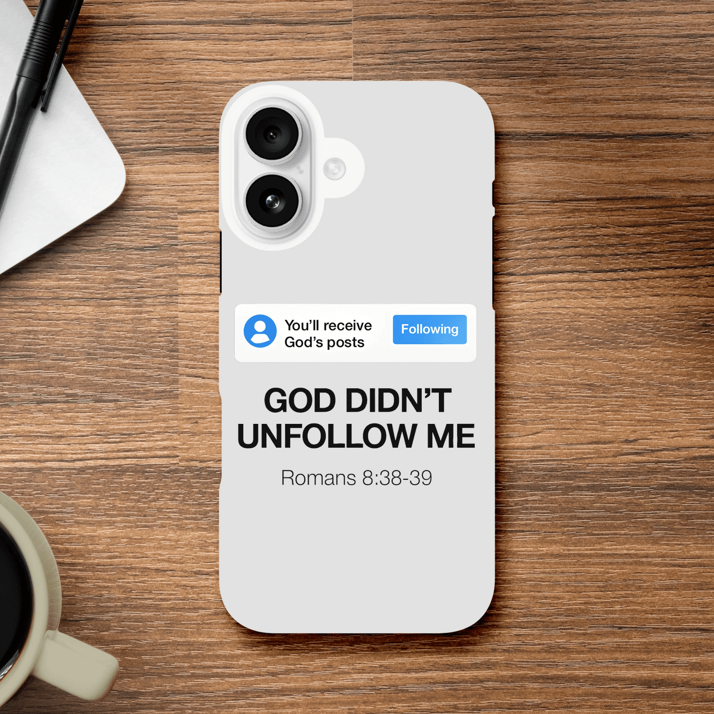 He Didn’t Unfollow Me Christian Iphone Tough case - ClaimedbyGodDesigns