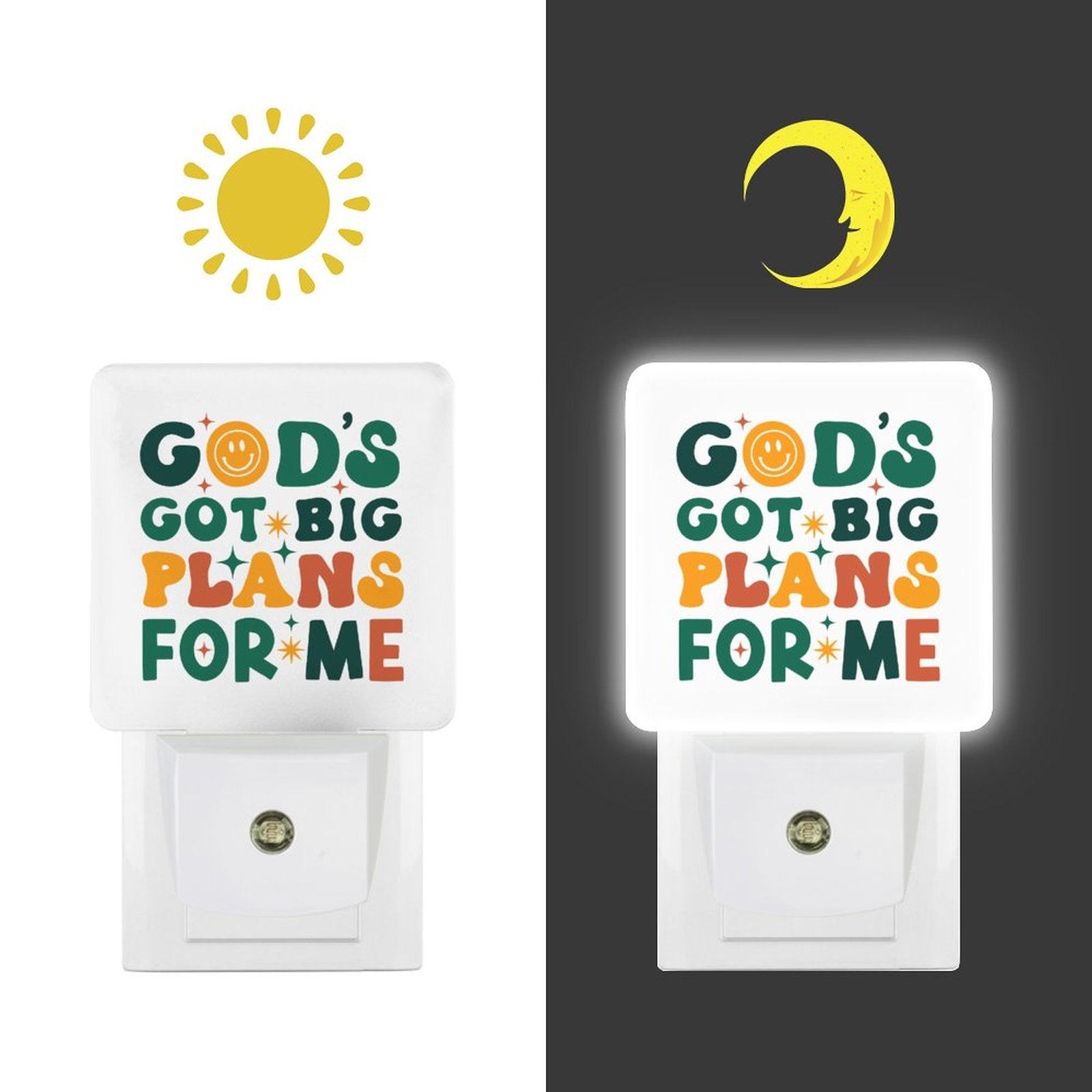 He's Got Big Plans For Me Christian Night Light for kids - ClaimedbyGodDesigns