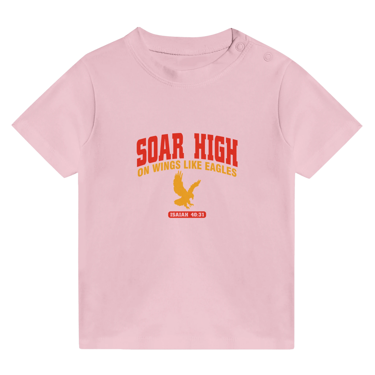 Soar High Christian Baby Crewneck T-shirt - ClaimedbyGodDesigns