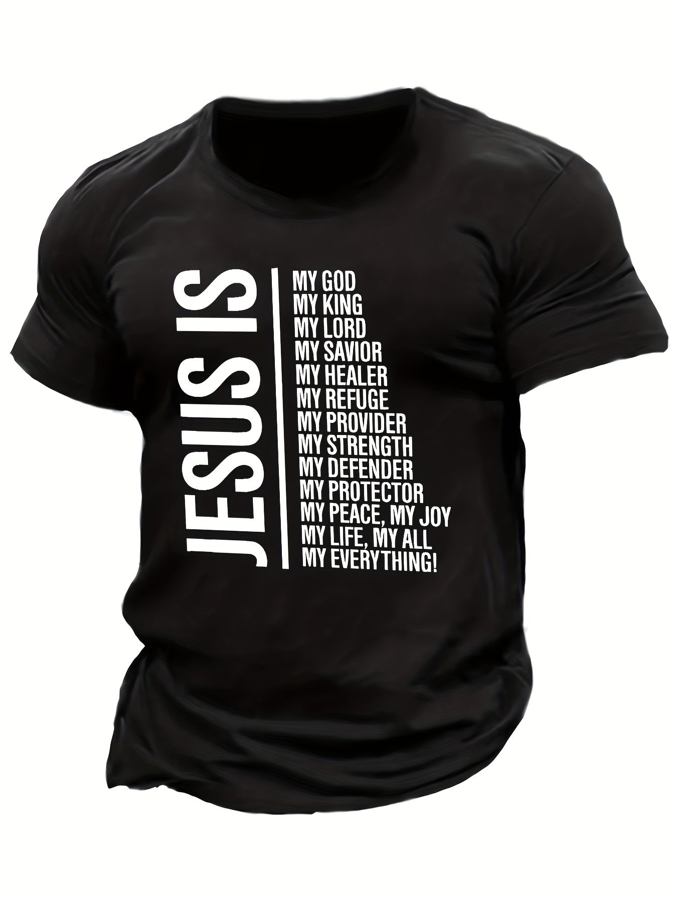 Jesus Is My Everything (2) Plus Size Men's Christian T-Shirt claimedbygoddesigns