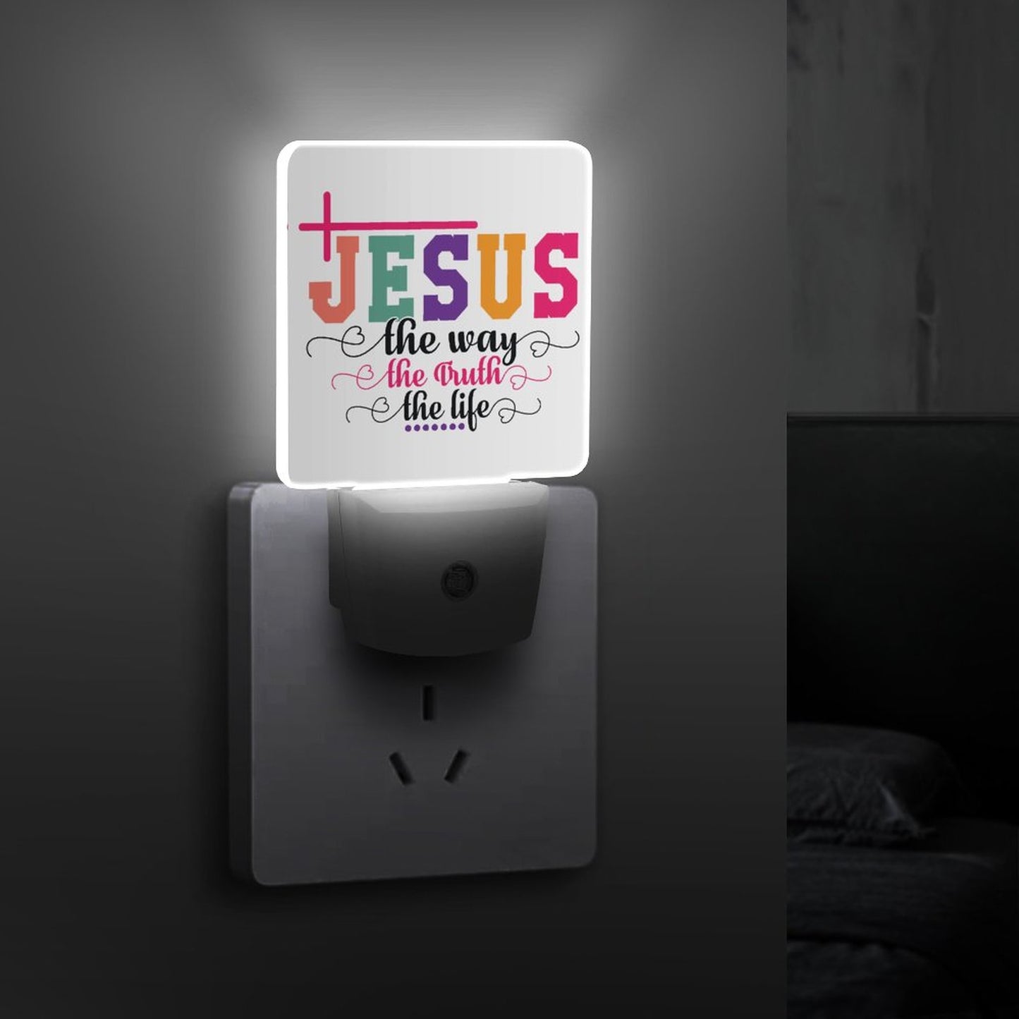 The Way The Truth The Life Christian Night Light For Kids - ClaimedbyGodDesigns