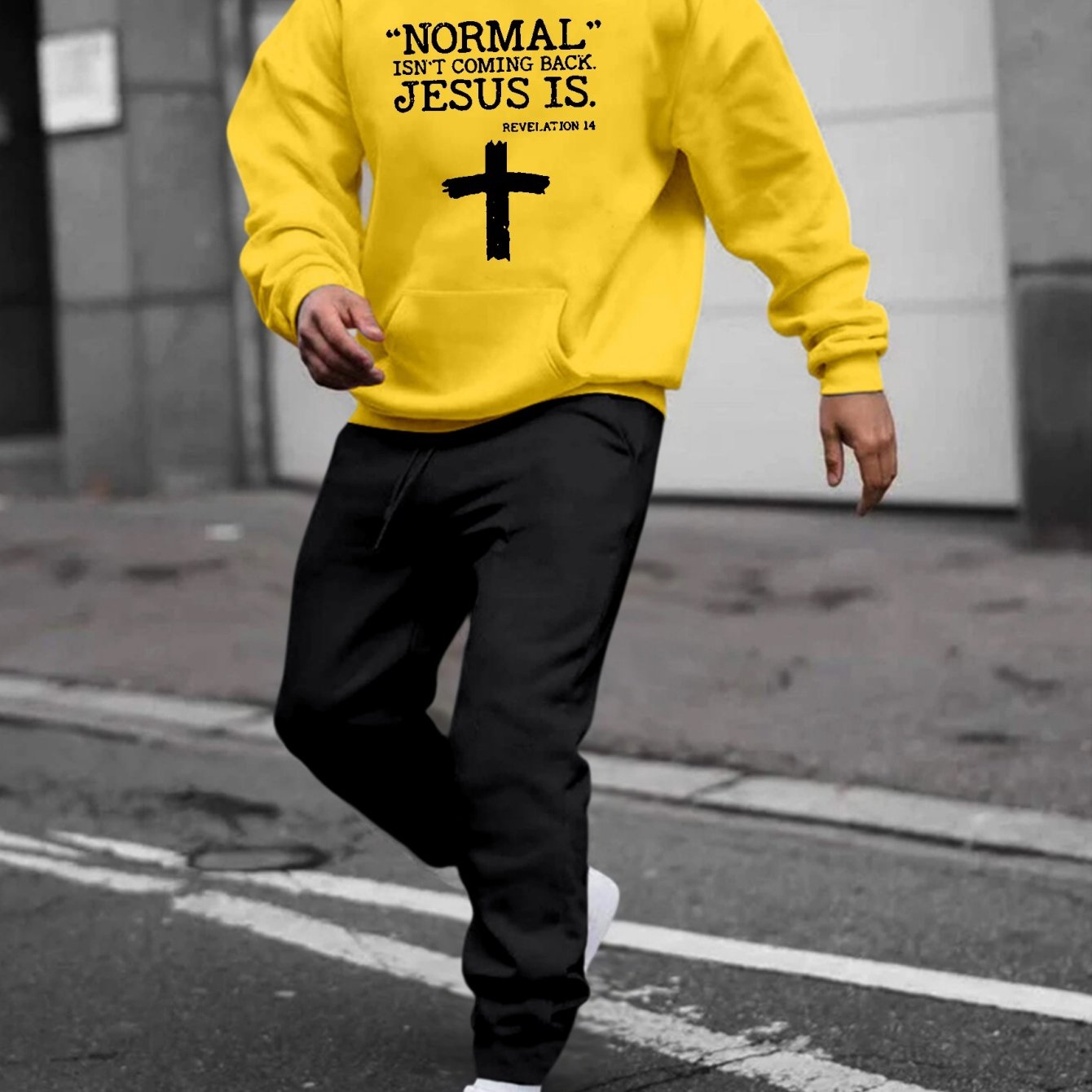 Revelation 14 Normal Isn't Coming Back But JESUS Is Men's Christian Casual Outfit claimedbygoddesigns