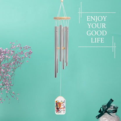 He Is My Strength Christian Wind Chime - ClaimedbyGodDesigns