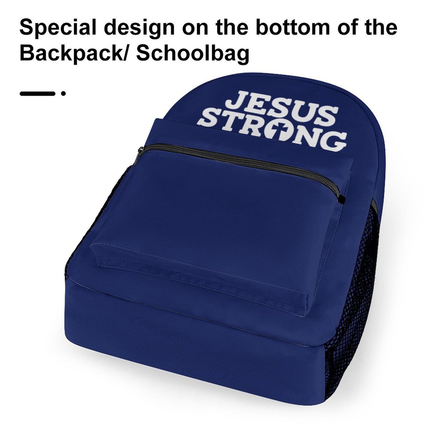 Jesus Strong Christian Children's School Backpack