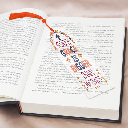 His Grace Christian Arch Acrylic Bookmark - ClaimedbyGodDesigns