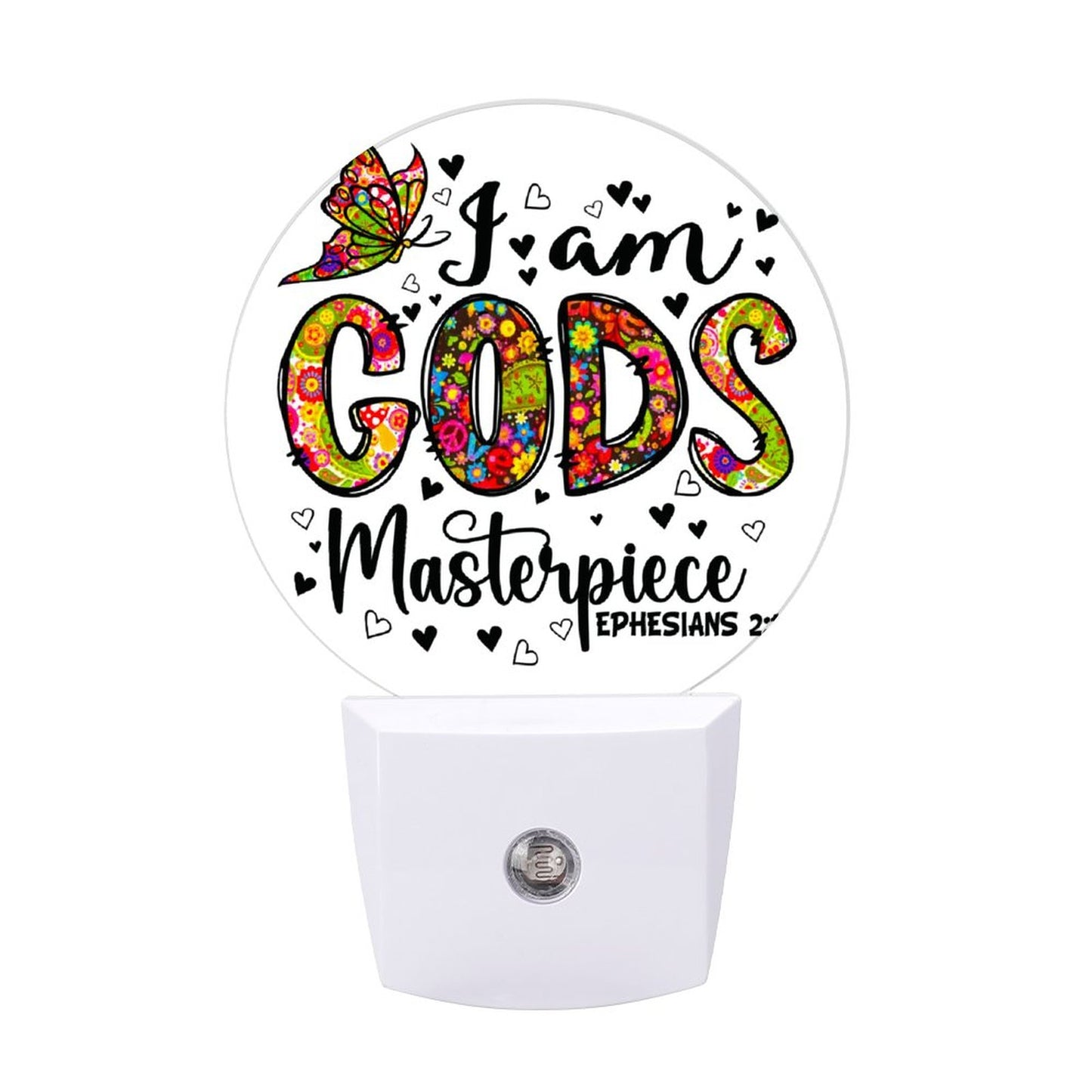 I Am His Masterpiece Christian Night Light For Kids - ClaimedbyGodDesigns