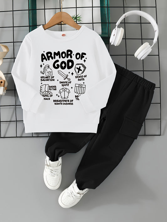 Armor Of God Youth Christian Casual Outfit claimedbygoddesigns