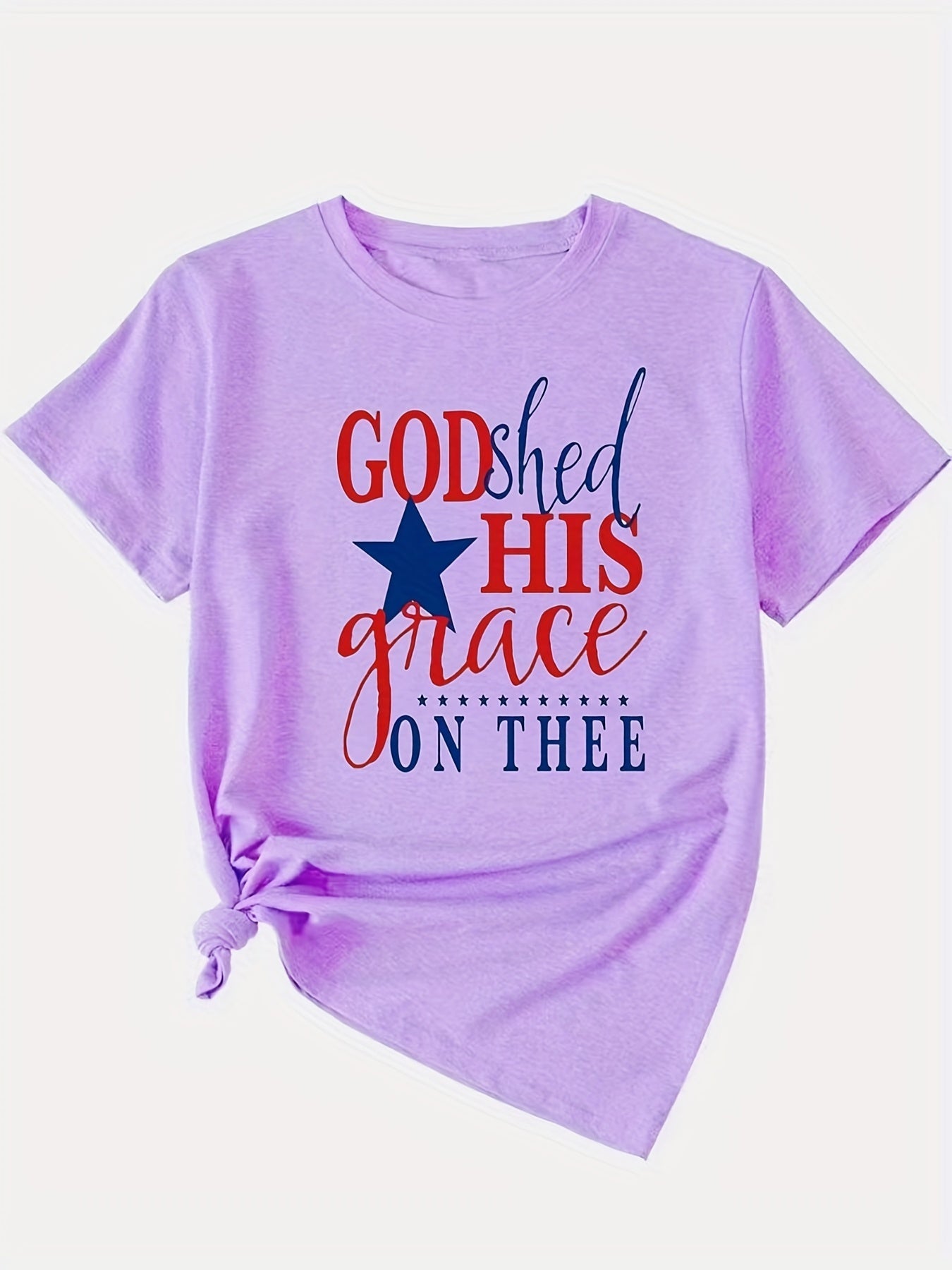 God Shed His Grace On Thee Women's Christian T-Shirt claimedbygoddesigns