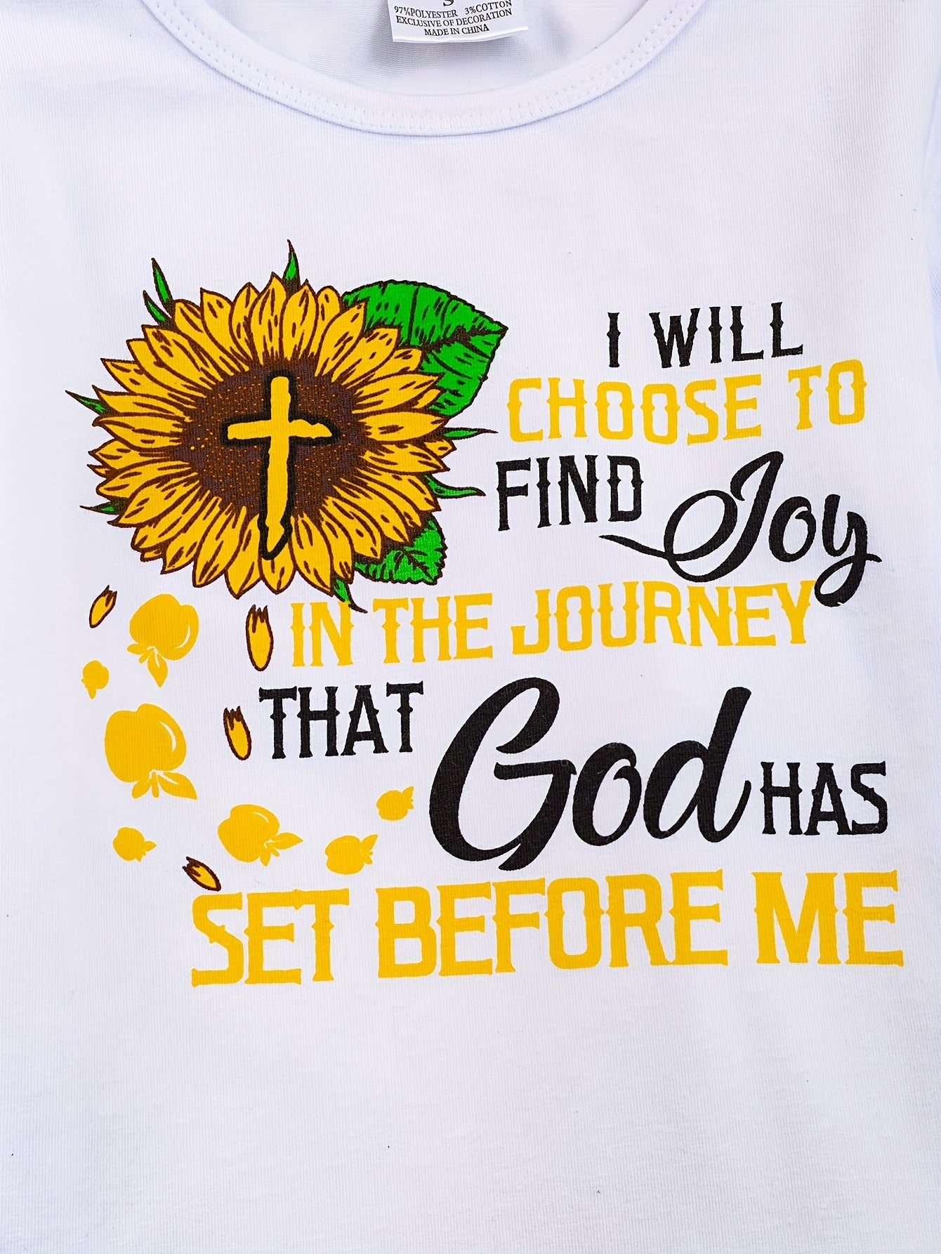 I Will Choose To Find Joy In The Journey That God Has Set Before Me Youth Christian Casual Outfit claimedbygoddesigns