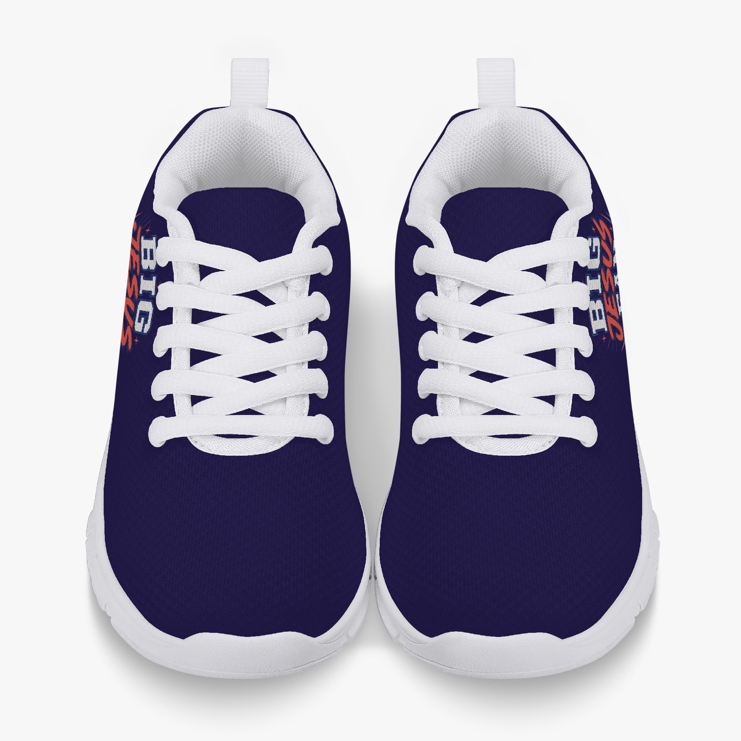 Big Jesus Fan 2.0 Christian Kids' Lightweight Mesh Sneakers - ClaimedbyGodDesigns