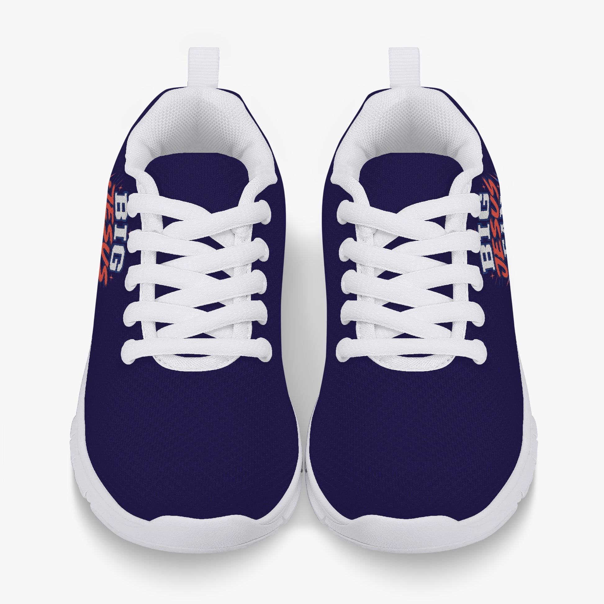 Big Jesus Fan 2.0 Christian Kids' Lightweight Mesh Sneakers - ClaimedbyGodDesigns