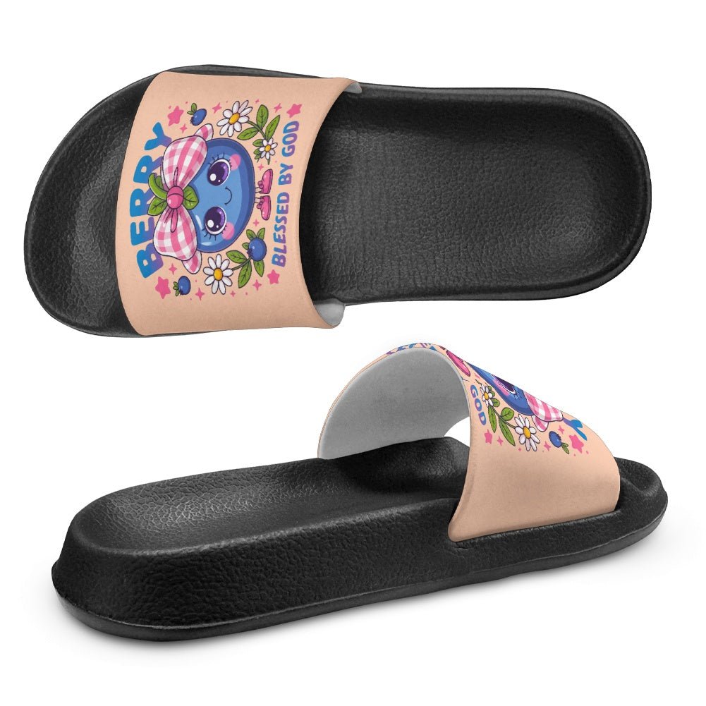 Berry Blessed By Him Christian Children's Sandals - ClaimedbyGodDesigns
