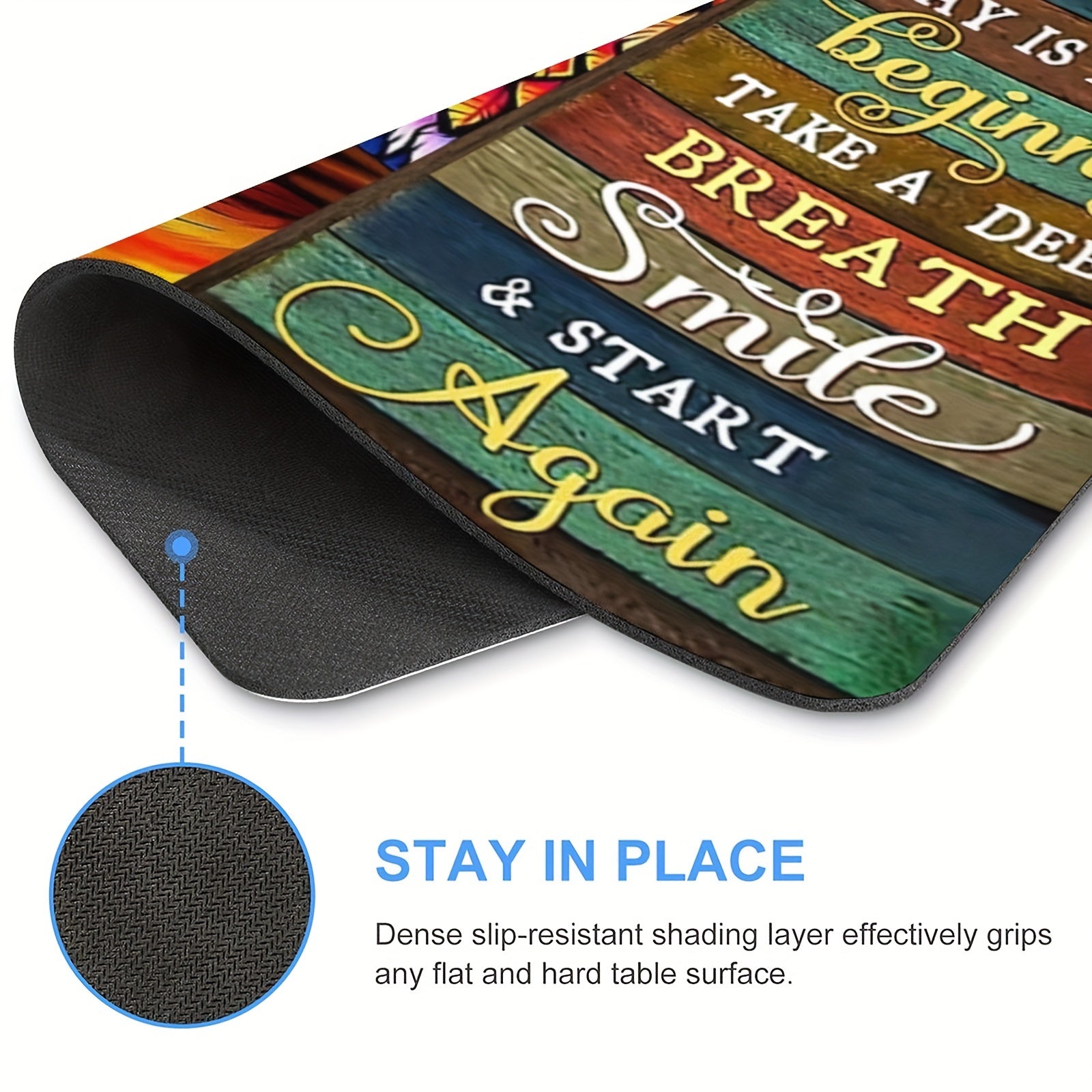 1pc Every Day Is A New Beginning Christian Computer Mouse Pad 9.45 * 7.9 Inches claimedbygoddesigns