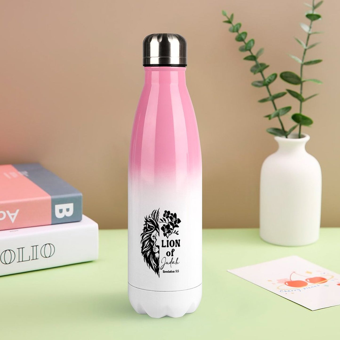 Lion Of Judah Christian Gradient Water Bottle SALE-Personal Design