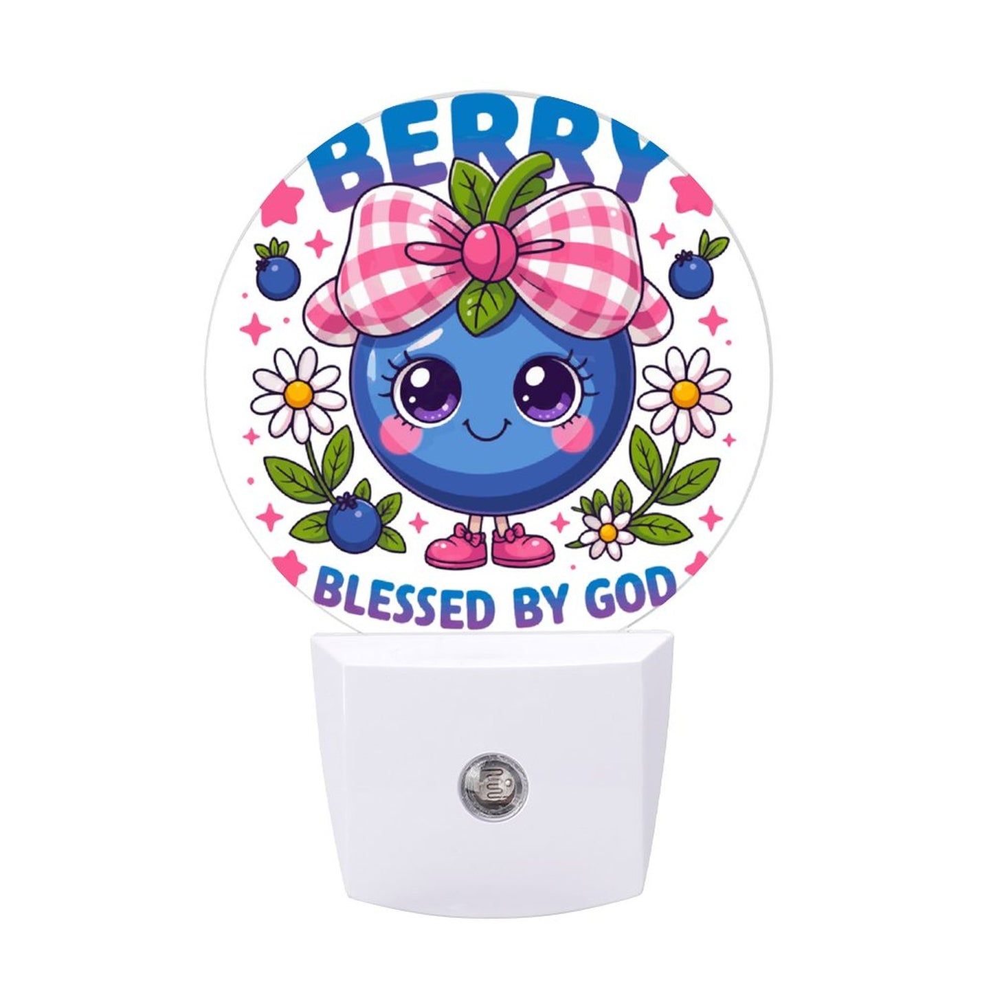 Berry Blessed Christian Night Light for Kids - ClaimedbyGodDesigns