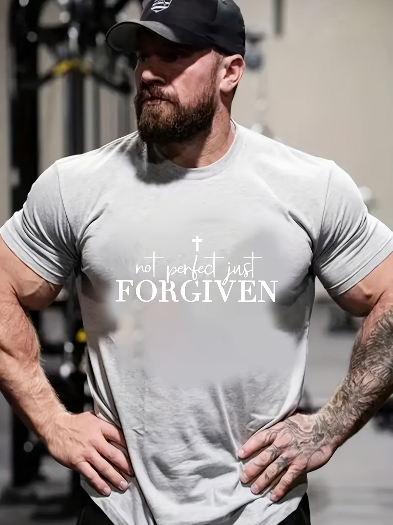 Not Perfect Just Forgiven Men's Christian T-shirt claimedbygoddesigns