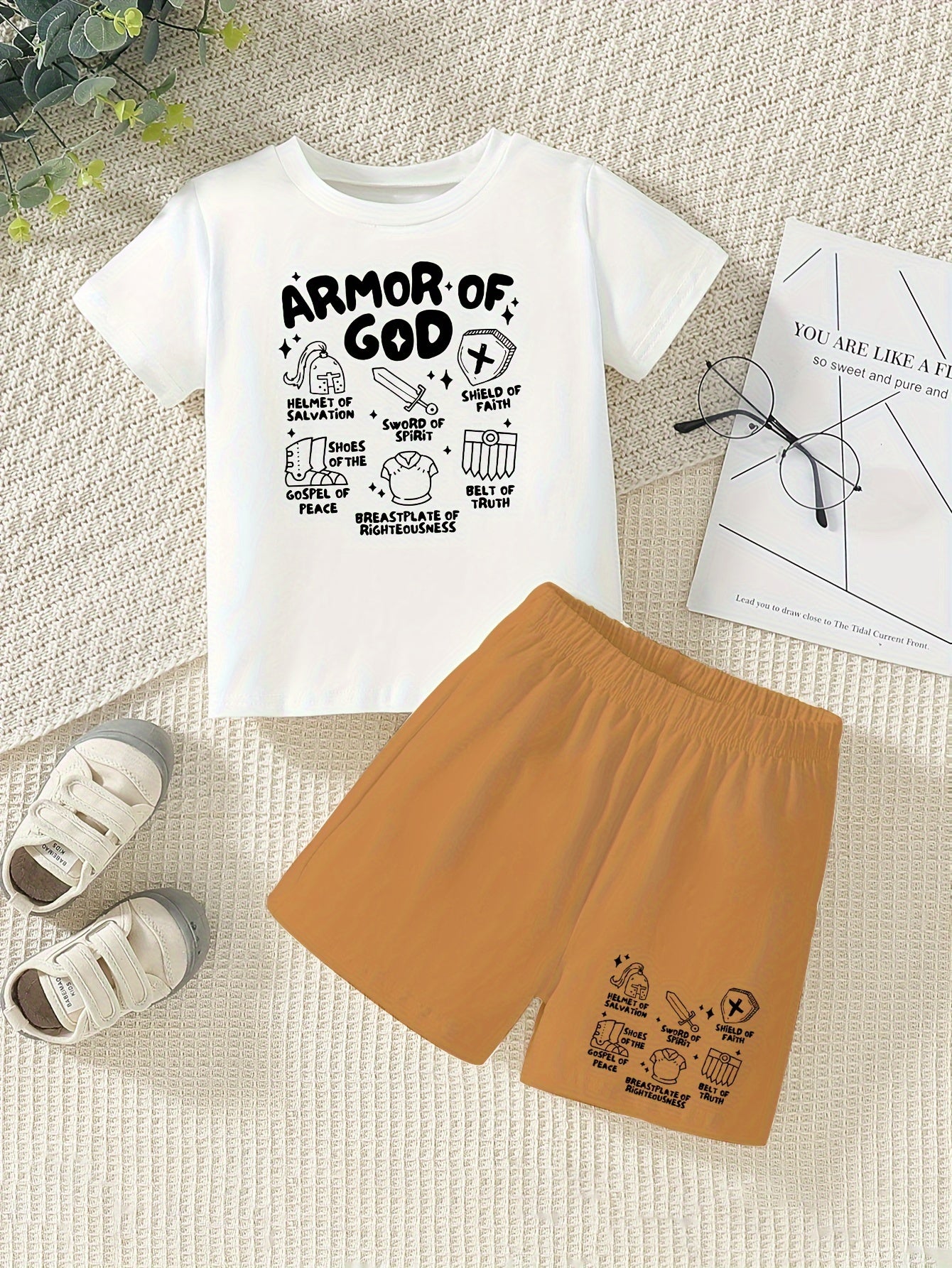 Armor Of God Toddler Christian Casual Outfit claimedbygoddesigns