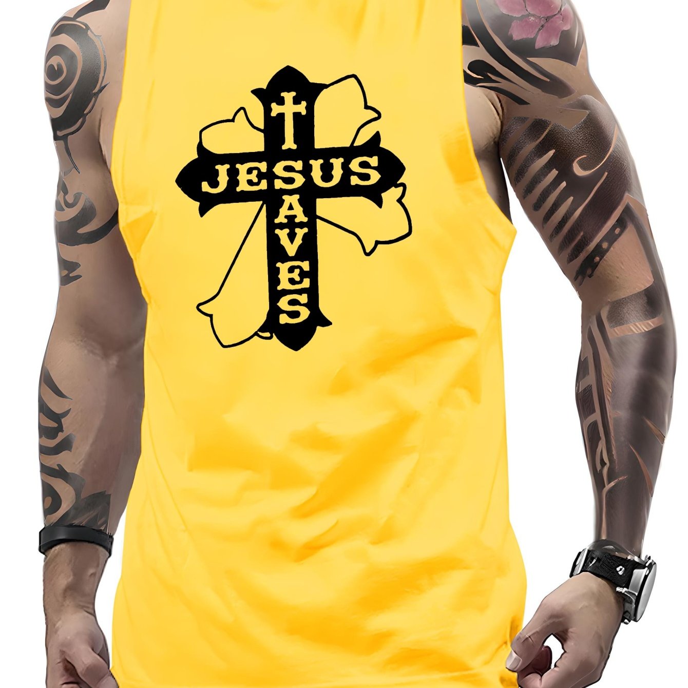 Jesus Saves Men's Christian Tank Top claimedbygoddesigns