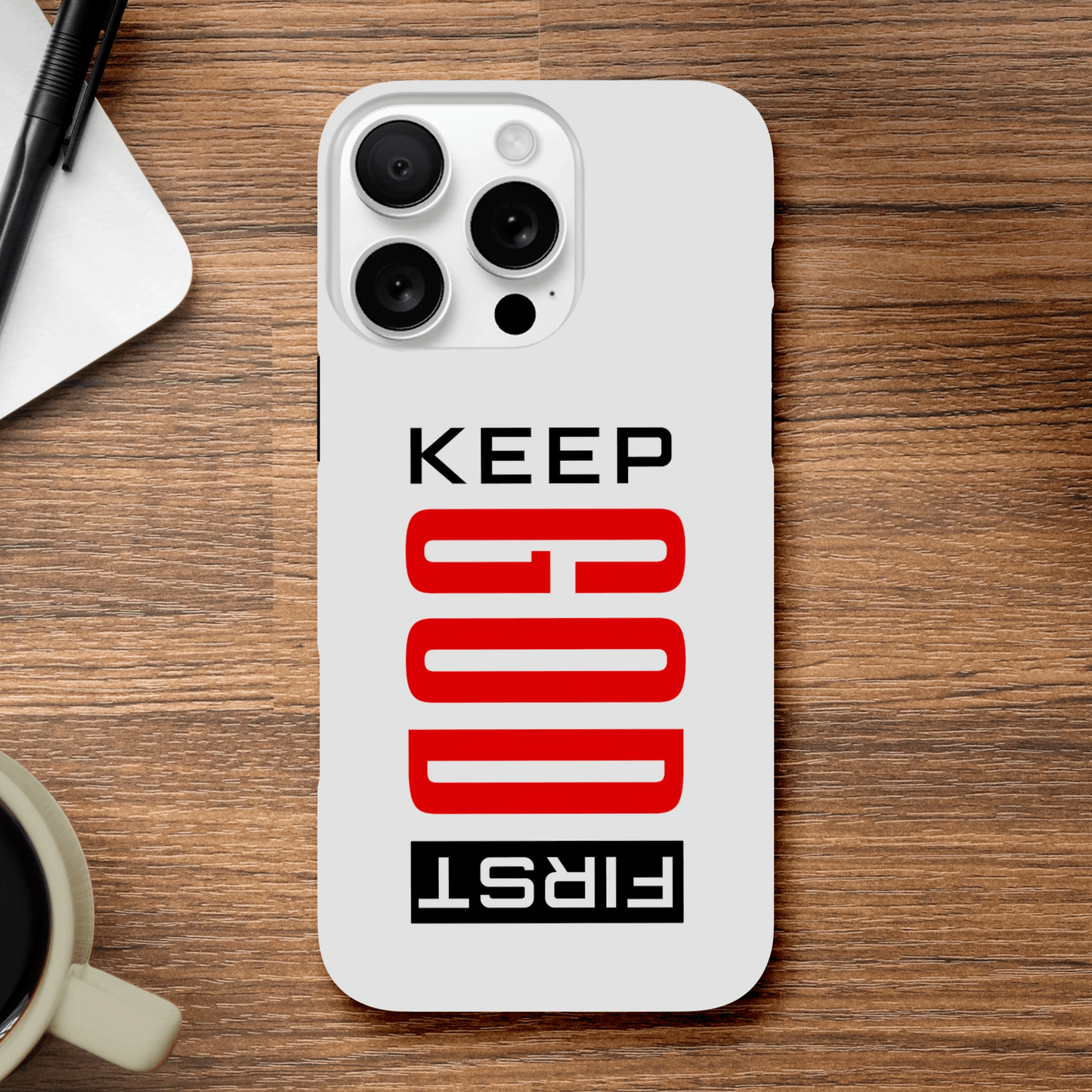 Keep Him First Christian Tough Phone Case For Iphones - ClaimedbyGodDesigns