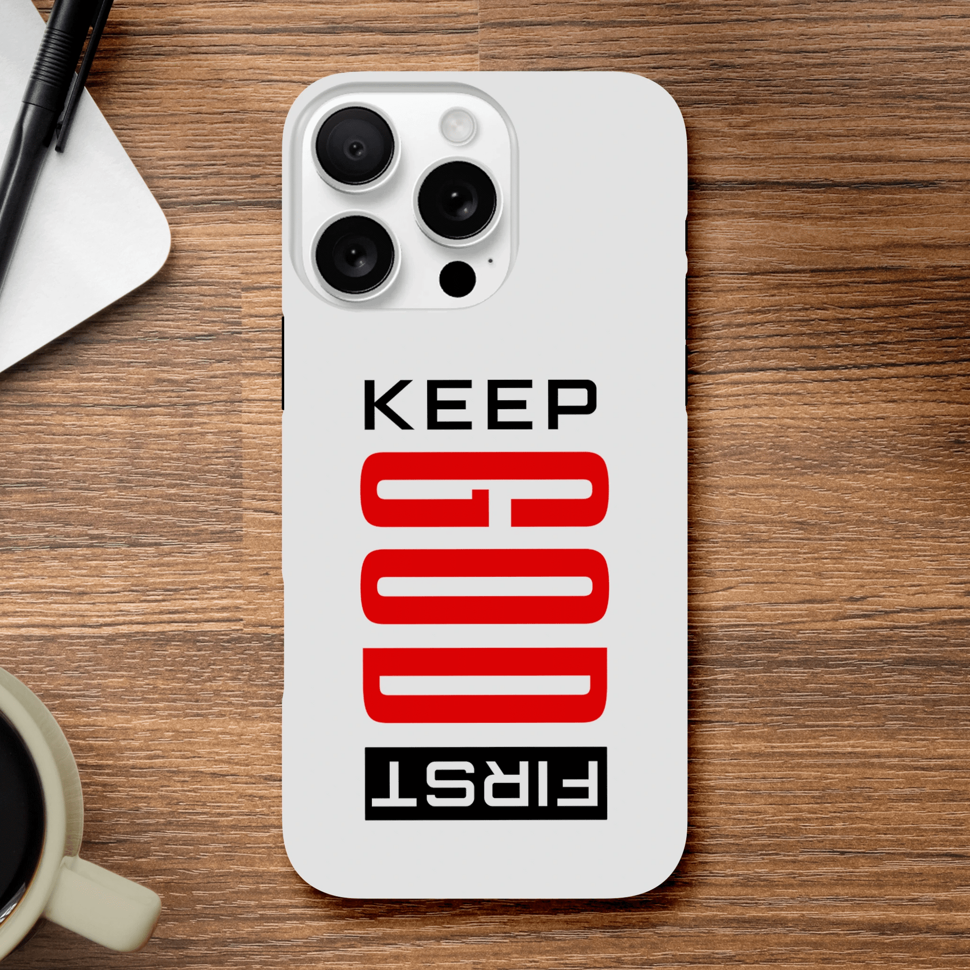Keep Him First Christian Tough Phone Case For Iphones - ClaimedbyGodDesigns