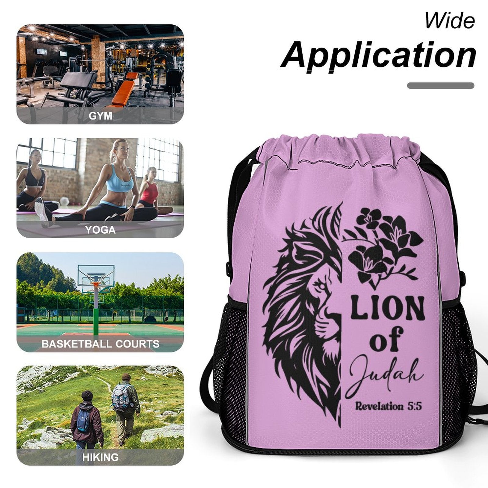Lion Of Judah Christian Waffle Cloth Drawstring Bag SALE-Personal Design