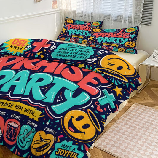 Praise Party Christian Kids 3-Piece Bedding Set-Full/Twin