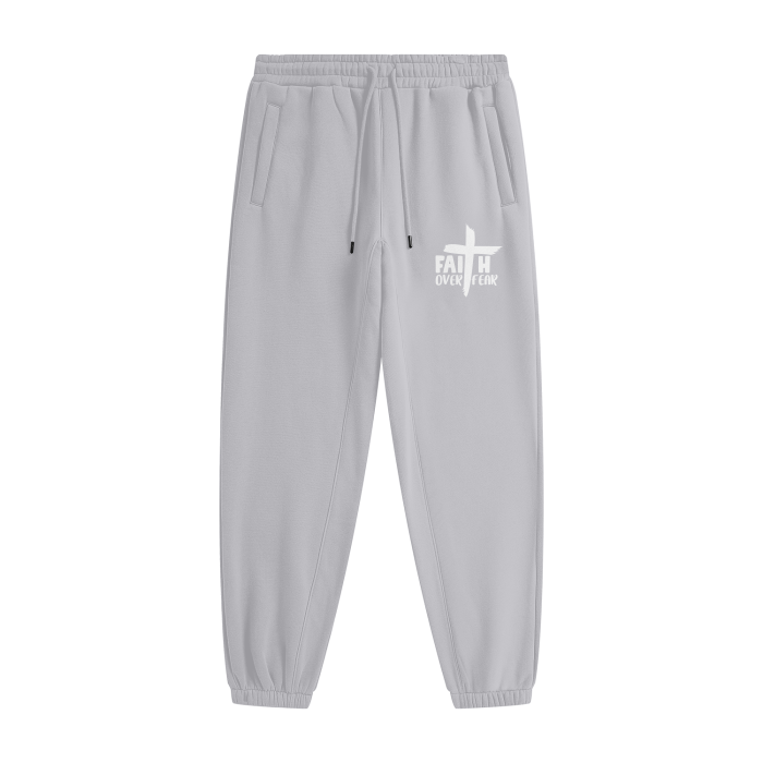 FAITH Over Fear Unisex (men women) Christian Fleece Sweatpants (Joggers)