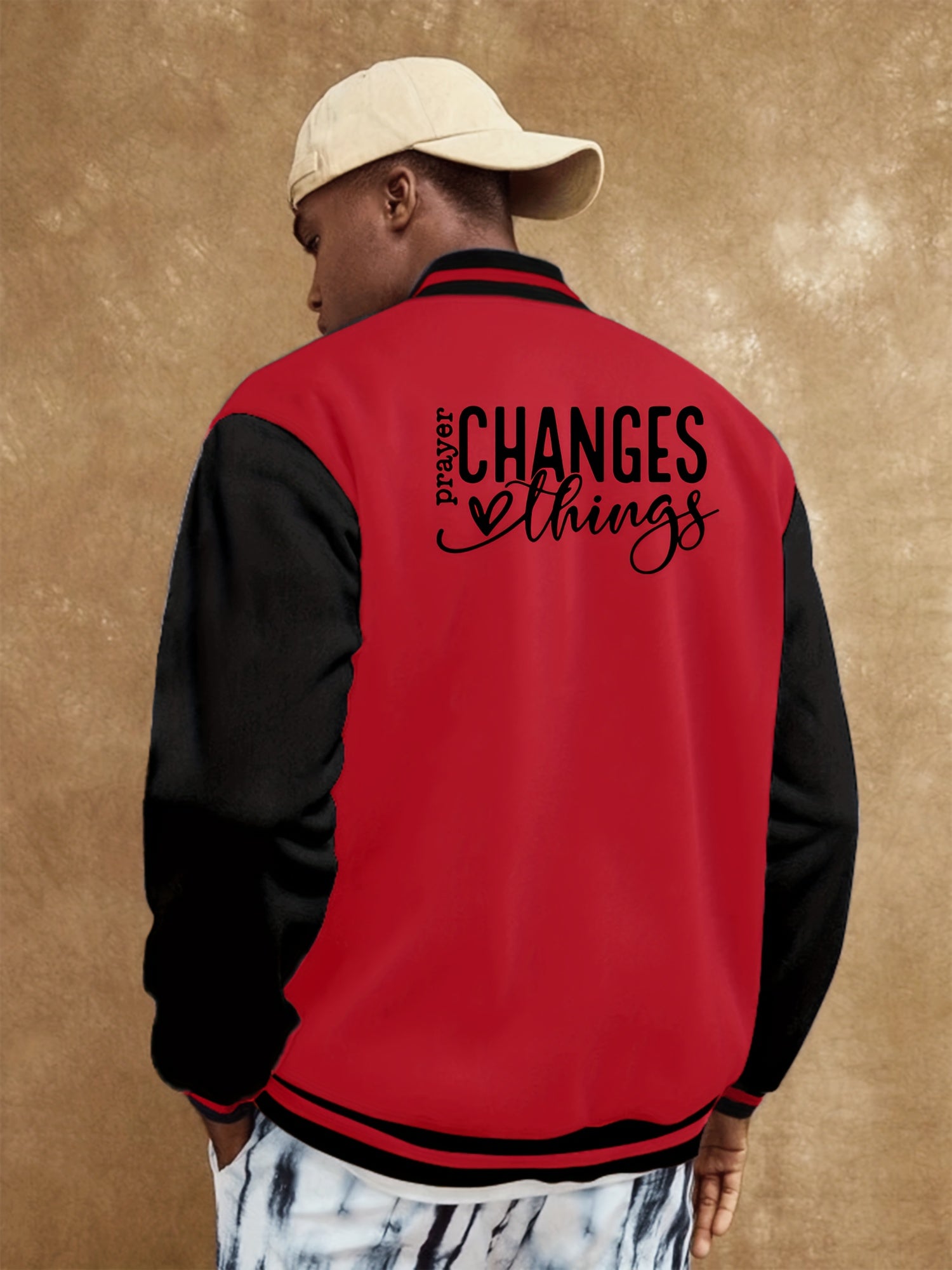 Prayer Changes Things Men's Christian Jacket claimedbygoddesigns