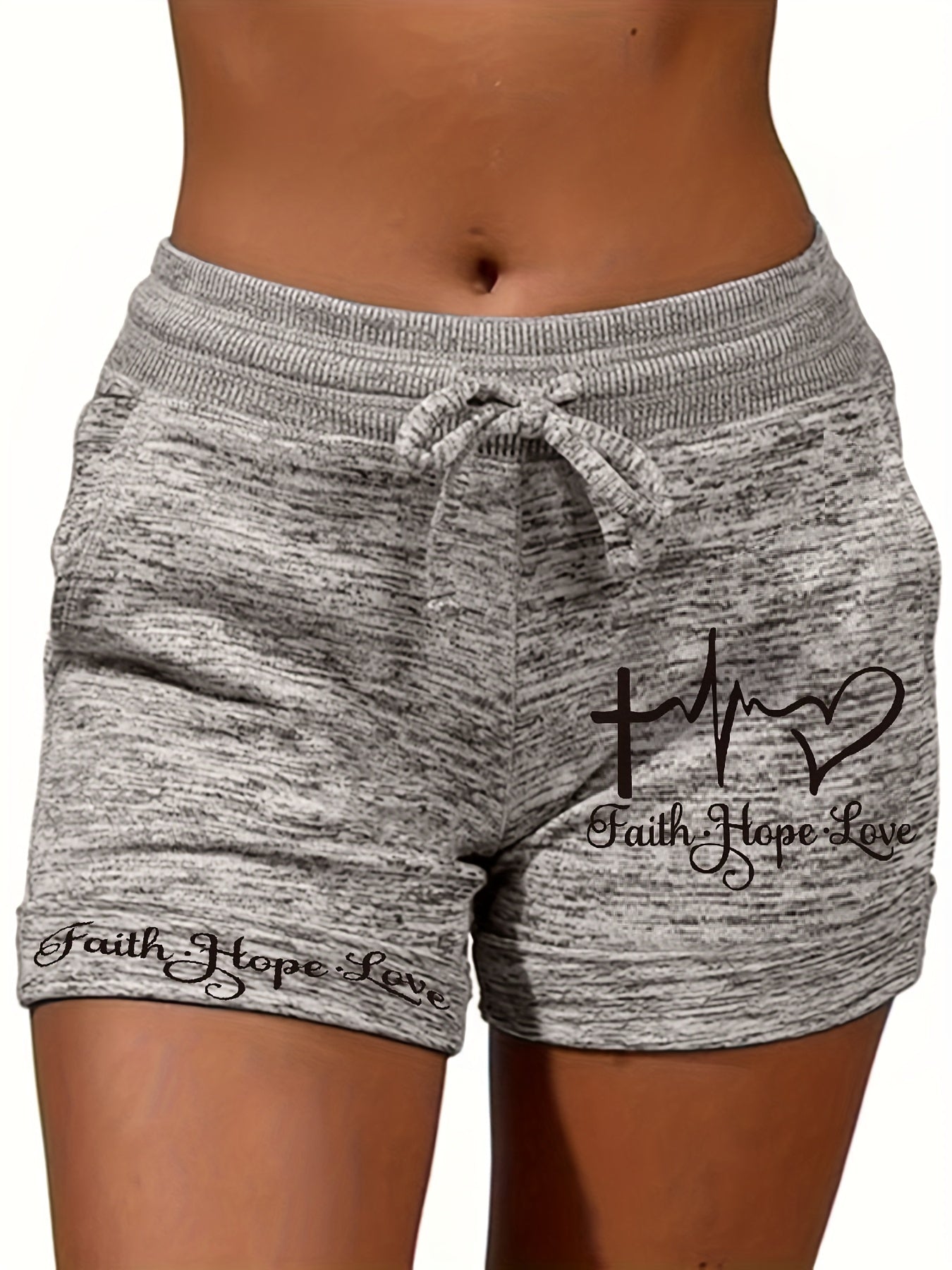 Faith Hope Love Women's Christian Shorts claimedbygoddesigns