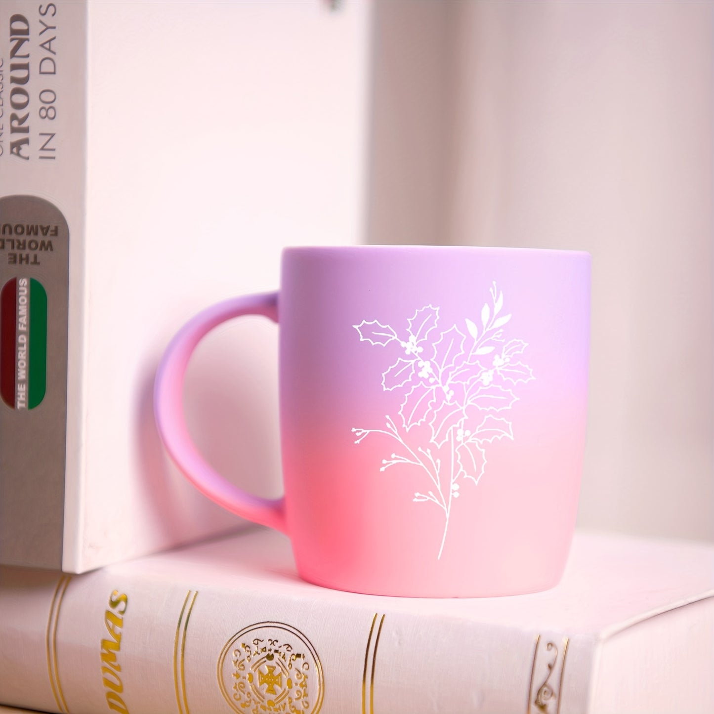 Hope & Love Flowered Two Tone Colored Mug claimedbygoddesigns