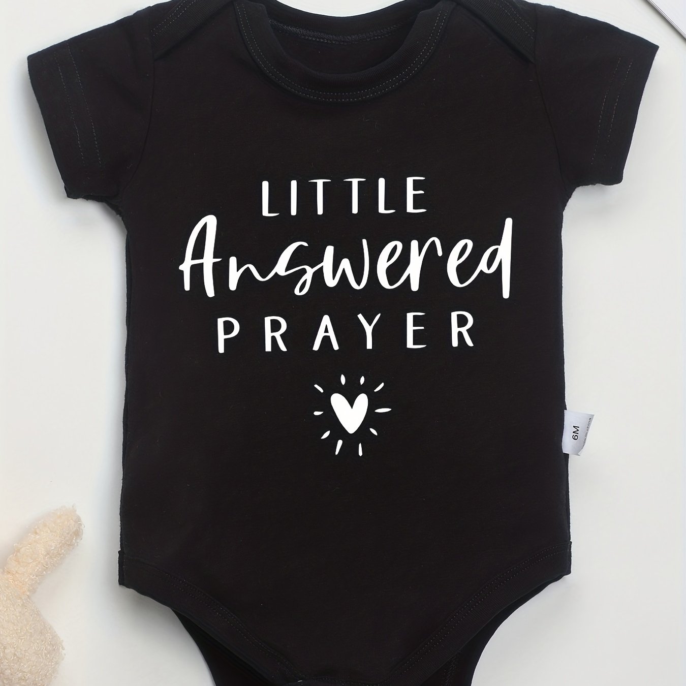 Little Answered Prayer Christian Baby Onesie claimedbygoddesigns