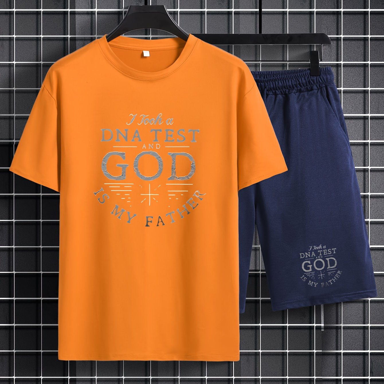 I Took A DNA Test And God Is My Father Men's Christian Casual Outfit claimedbygoddesigns