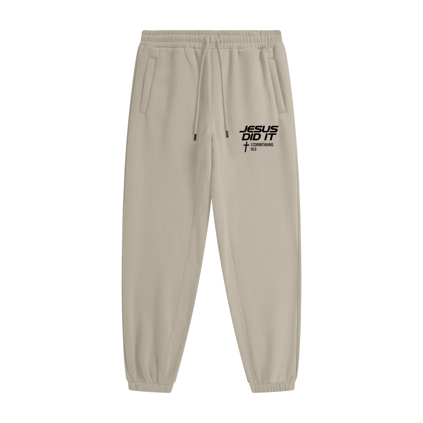 He Did It Unisex Christian Heavyweight Fleece Joggers (sweatpants)