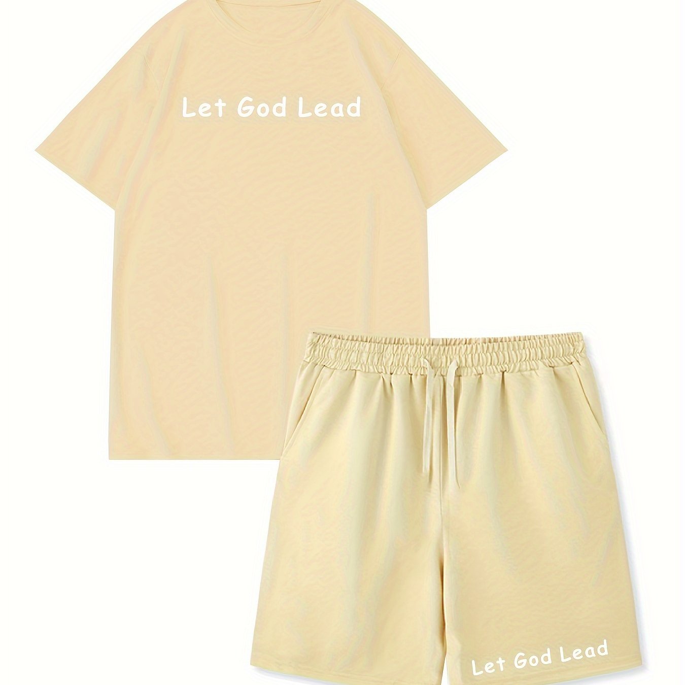 LET GOD LEAD Men's Christian Casual Outfit claimedbygoddesigns