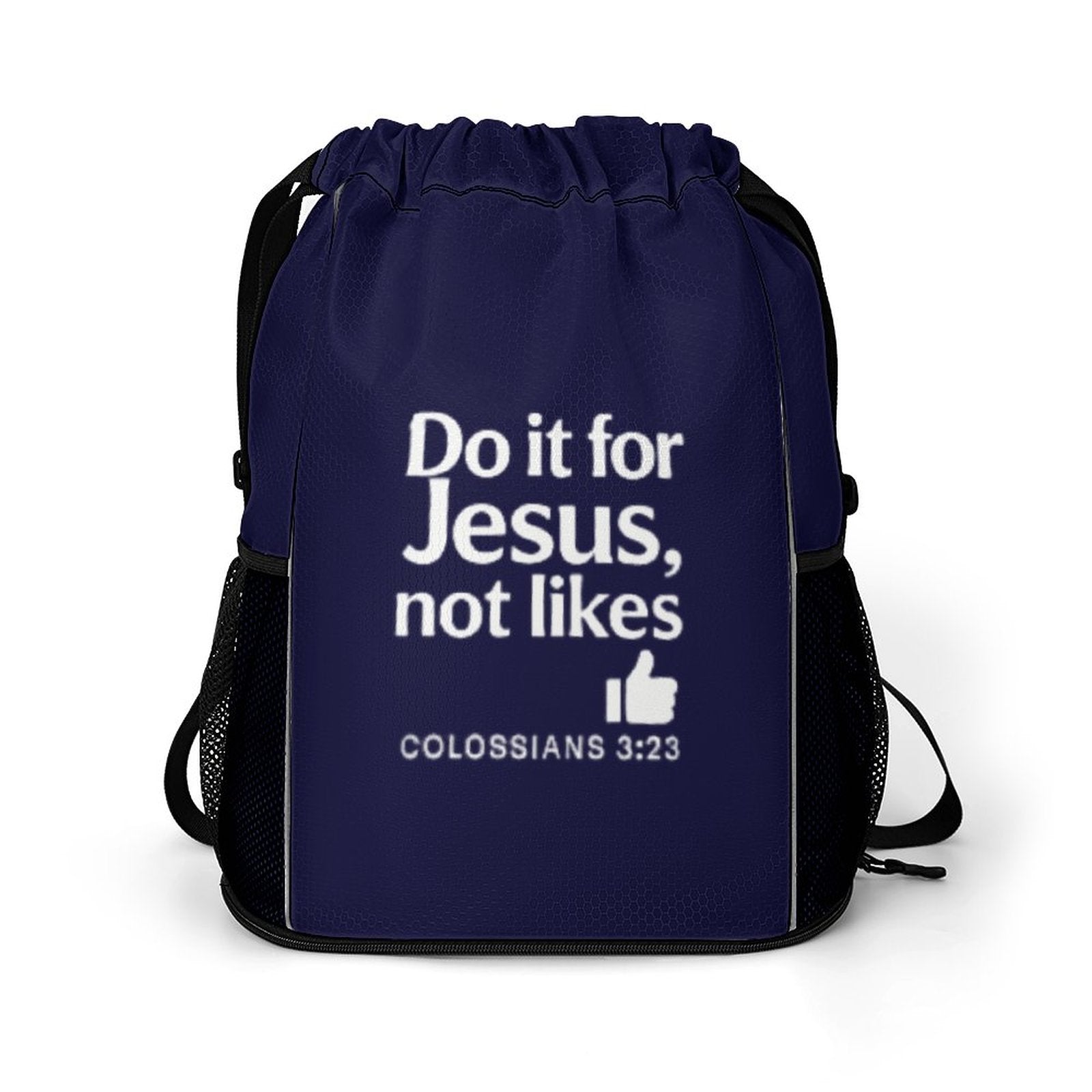 Do It For Him Waffle Cloth Sports Drawstring Bag - ClaimedbyGodDesigns