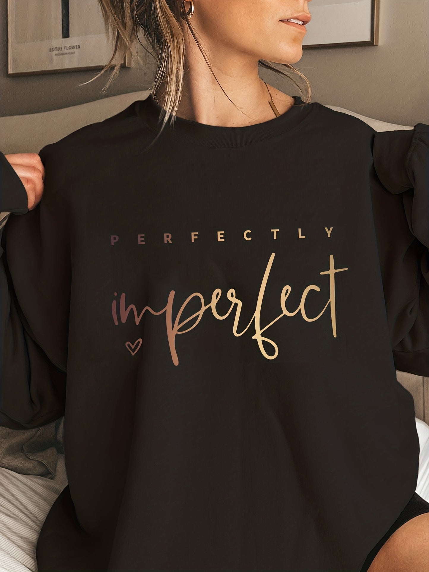 Perfectly Imperfect Women's Pullover Sweatshirt claimedbygoddesigns