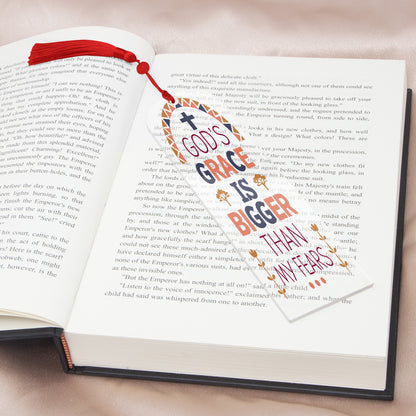 His Grace Christian Arch Acrylic Bookmark - ClaimedbyGodDesigns