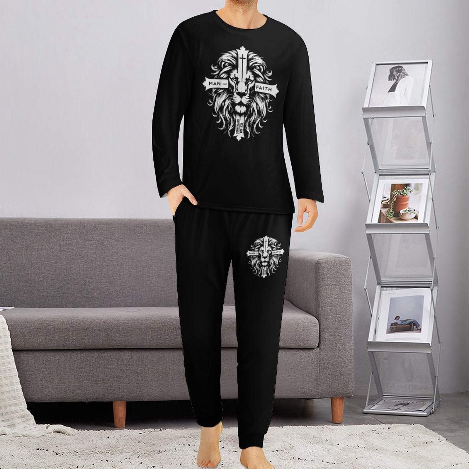 Man Of Faith Men's Christian Pajamas SALE-Personal Design