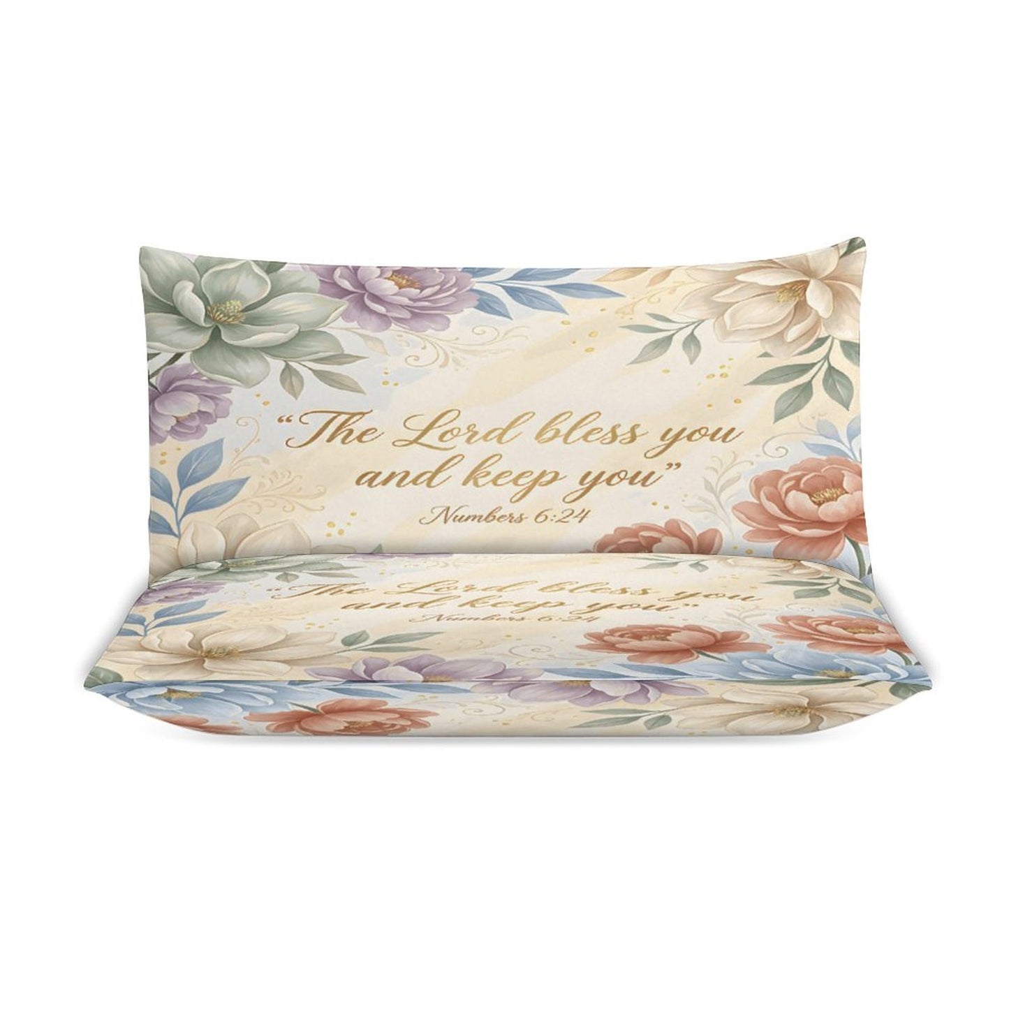 The Lord Bless You Christian 3-Piece Bedding Set