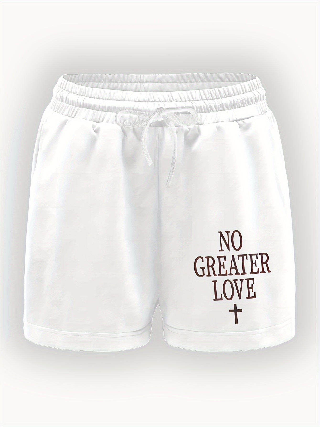 No Greater Love Women's Christian Shorts claimedbygoddesigns