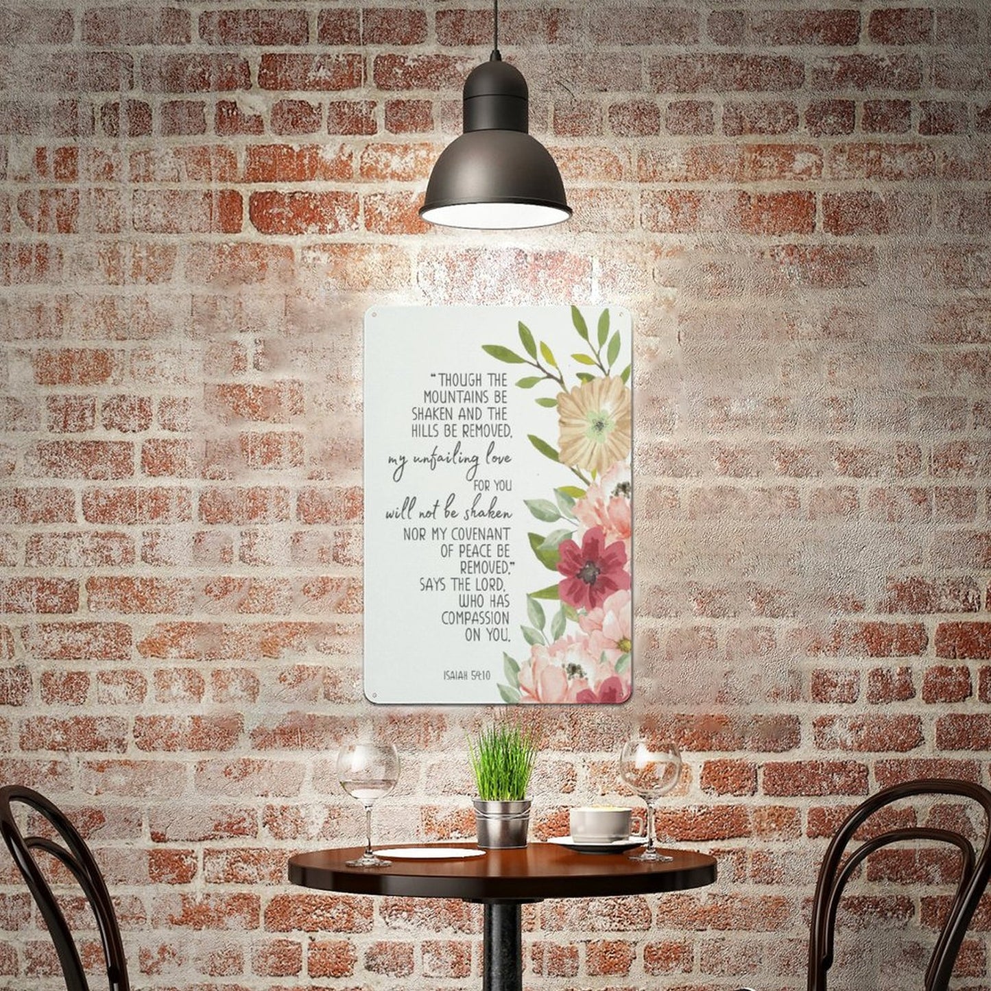 Unfailing Love Christian Metal Sign-11.8"x7.9"